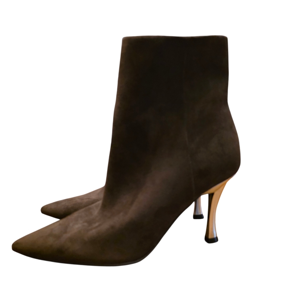 Nine West Dark Brown Heeled Boots Size 9.5